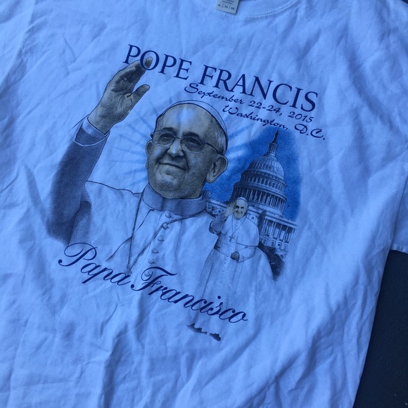 ❌White pope Francis tee - Picture 2 of 4